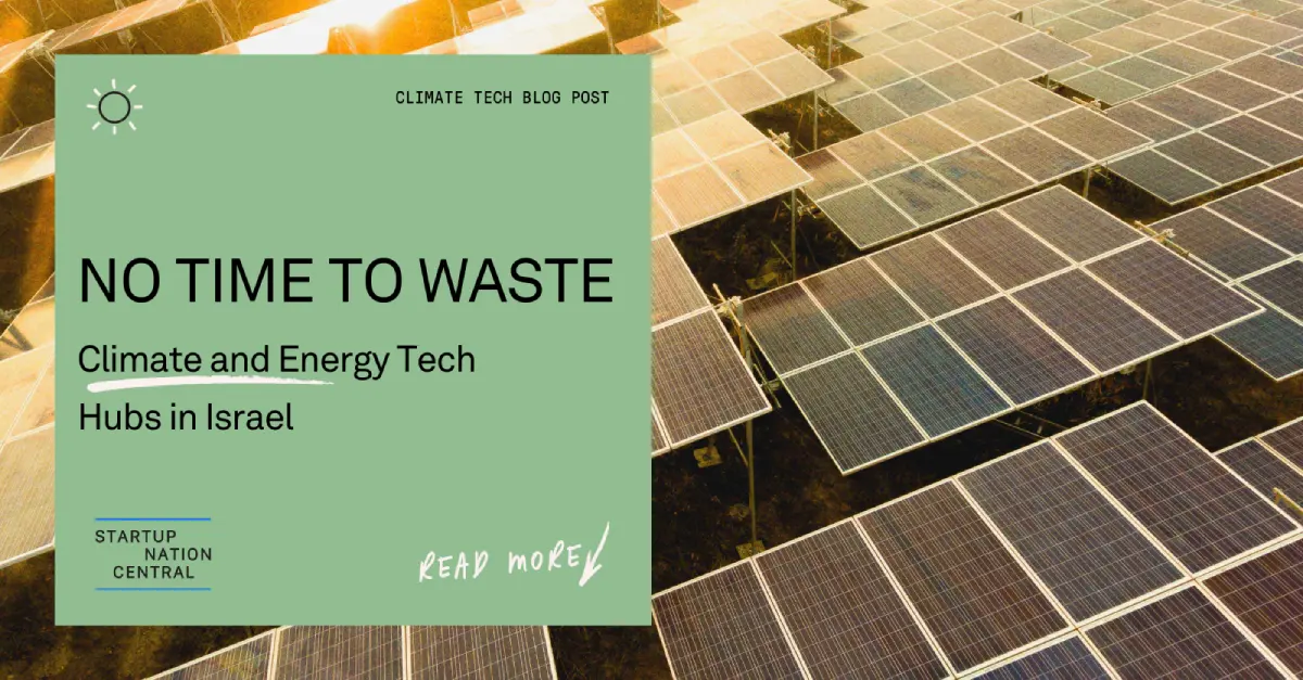 Climate tech accelerators and other programs in Israel