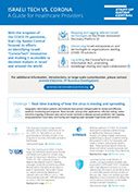 ISRAELI TECH VS. CORONA – A Guide for Health Providers